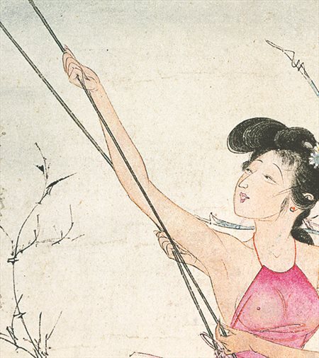 杭锦旗-胡也佛的仕女画和最知名的金瓶梅秘戏图